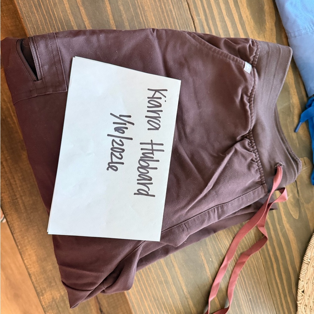 Figs Women's High Waisted Jogger Scrub Bottoms in Chocolate Brown